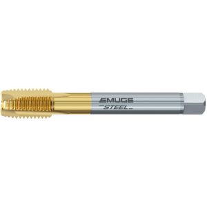 EMUGE Spiral Point Tap: 7/8-14 UNF, 4 Flutes, Plug Chamfer, 2B Class of Fit, High-Speed Steel-E, TiN Coated CU208400.5051
