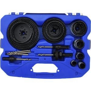 LENOX Contractor's Hole Saw Kit: 26 Pc, 3/4 to 4-3/4" Dia 308042000G