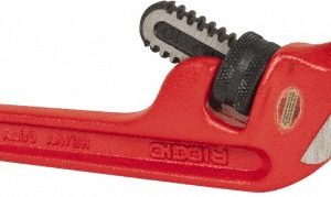 RIDGID End Pipe Wrench: 1-1/2" Max, 10" OAL, Cast Iron & Steel 31060