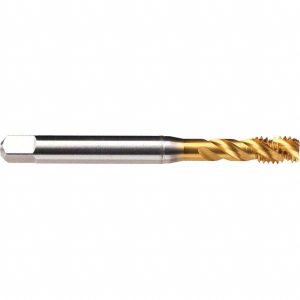 EMUGE Spiral Point STI Tap: 1/4-28 UNF, 3 Flutes, Bottoming, Cobalt, TiN Finish BU513710.5639