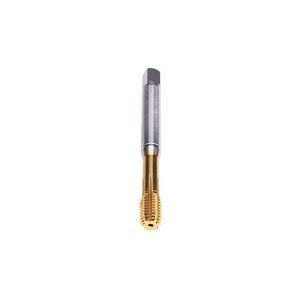 EMUGE Thread Forming Tap: 5/16-18 UNC, 2B Class of Fit, Form Tap, Powdered Metal High Speed Steel, TiN-T26 Coated BU446A00.5010