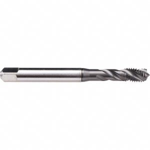 EMUGE Spiral Flute Tap: UNC, 3 Flute, Modified Bottoming, 2B Class of Fit, Cobalt, GLT-1 Finish BU50C300.5006