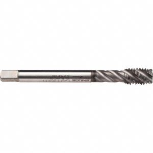 EMUGE Spiral Flute Tap: 7/16-20 UNF, 4 Flutes, Modified Bottoming, 2B Class of Fit, Cobalt, GLT-1 Coated CU99C400.5046