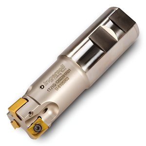 INGERSOLL CUTTING TOOLS Indexable Square-Shoulder End Mill: 1TJ1Q-1001780R01, 10.92 mm Max Depth of Cut, 1" Dia Weldon Flat Shank 3031339