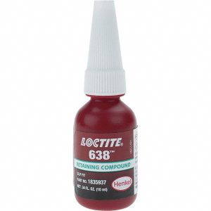 LOCTITE Retaining Compound: 10 mL Bottle, Green 1835937