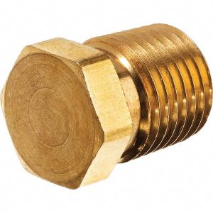 USA INDUSTRIALS Brass Pipe Hex Plug: 1/2" Fitting, Threaded, MNPT x FNPT ZUSA-PF-5107