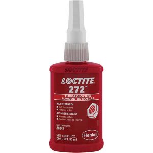 LOCTITE Threadlocker: Red, Liquid, 50 mL, Bottle 88442