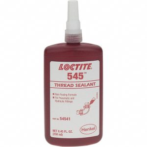 LOCTITE Threadlocker: Red, 250 mL, Bottle 195662