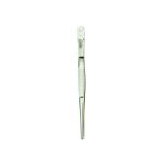 GENERAL Utility Tweezer: Stainless Steel, Blunt & Serrated Point Tip, 6" OAL 403