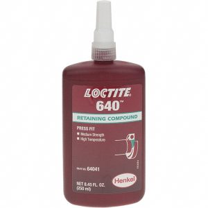 LOCTITE Retaining Compound: 250 mL Bottle, Green, Liquid 135521
