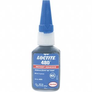 LOCTITE Adhesive Glue: 20 g Bottle, Black 135466
