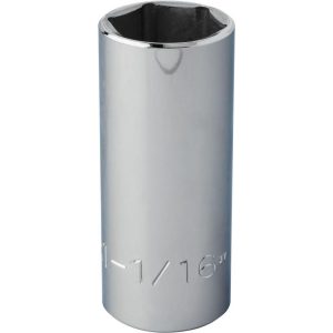 PROTO Deep Hand Socket: 1-1/16" Socket, 6-Point J5334H