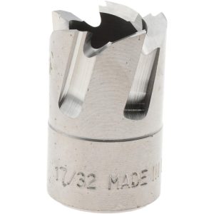 HOUGEN Annular Cutter: 17/32" Dia, 1/4" Depth of Cut, High Speed Steel 11118