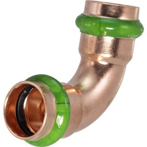 MERIT BRASS Copper Pipe Fittings; Fitting Type: 90 Deg Elbow ; Fitting Size: 3/4 ; Style: Press Fitting ; Connection Type: Push-to-Connect ; Material: Copper ; End Connection: Press MB11240