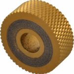 DORIAN TOOL Standard Knurl Wheel: 1" Dia, 90 &deg; Tooth Angle, 20 TPI, Diamond, High Speed Steel 73310126074