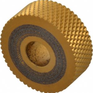 DORIAN TOOL Standard Knurl Wheel: 1" Dia, 90 &deg; Tooth Angle, 20 TPI, Diamond, High Speed Steel 73310126074