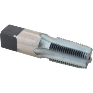 REIFF & NESTOR Standard Pipe Tap: 3/8-18, NPT, 4 Flutes, High Speed Steel, Blue Diamond Finish 99653