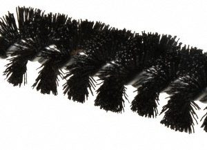 SCHAEFER BRUSH Single Stem/Spiral Tube Brush: 1-1/4" Dia, 7-1/4" OAL, Nylon Bristles 43736