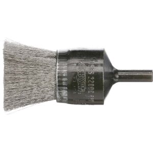 OSBORN End Brushes: 0.01" Wire Dia, Stainless Steel, Crimped Wire 0003007900