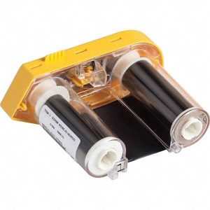 BRADY Printer Ribbon: 2" Wide, 75' Long, Black, Resin 148128