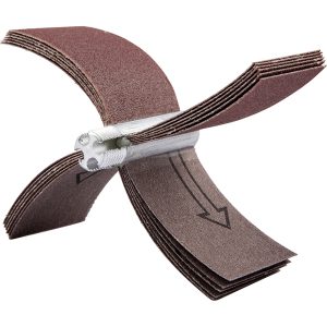 MERIT ABRASIVES 80 Grit, Coated, Aluminum Oxide Bore Polisher 08834154119