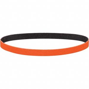 DYNABRADE Abrasive Belt: 1" Wide, 18" OAL, 120 Grit, Ceramic 79190