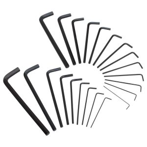 STANLEY Hex Key Sets; Ball End: No ; Handle Type: L-Handle ; Measurement Type: Inch/Metric ; Hex Size Range (Inch): 0.050 - 3/8 ; Hex Size Range (mm): 1.5 - 10 ; Container Type: Carded 85-753