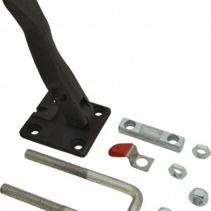 DE-STA-CO Pull-Action Latch Clamp: Horizontal, 7,500 lb, U-Hook, Flanged Base 385-L