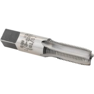 REIFF & NESTOR British Standard Pipe Tap: 1/8-28 G(BSP), Plug Chamfer, 4 Flute 47050